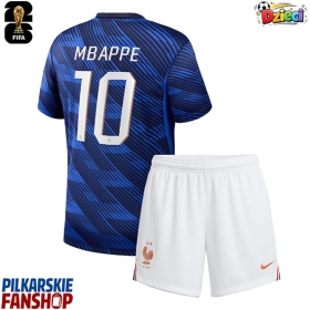 Koszulka piłkarska Francja Kylian Mbappe #10 Strój Domowy dla dzieci MŚ 2026 tanio Krótki Rękaw (+ Krótkie spodenki)